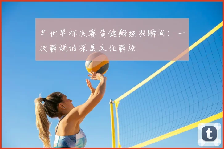 年世界杯决赛黄健翔经典瞬间：一次解说的深度文化解读